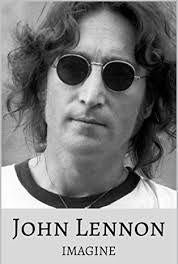 John Lennon of Beatles fame, wearing his trademark glasses.