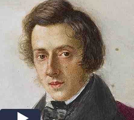 Chopin illustration with button