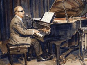 Try a little tenderness Shearing illustraton.